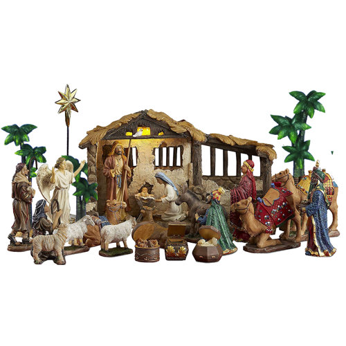 The Holiday Aisle 21 Piece Nativity Set & Reviews Wayfair.ca
